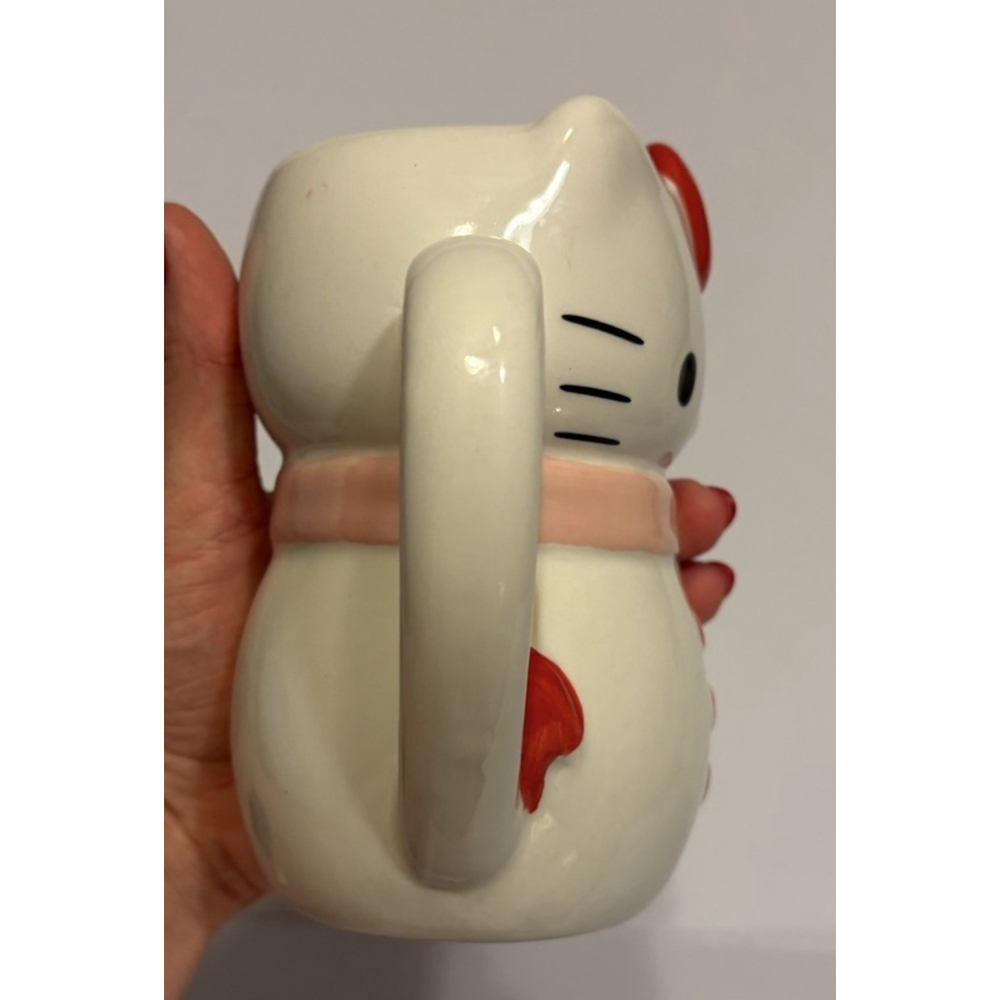 Hello Kitty Ceramic Snowman Mug Sanrio 20 Oz Silver Buffalo - Picture 6 of 8